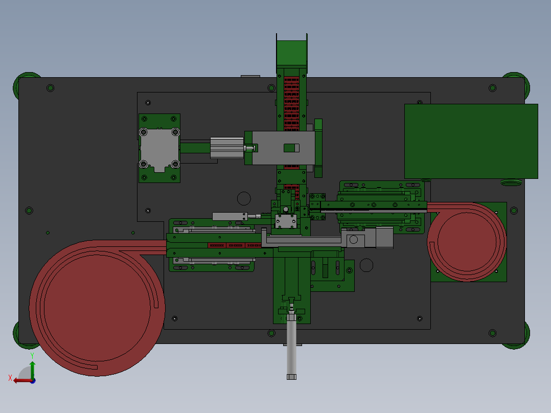滑板开关端子折弯机后视图