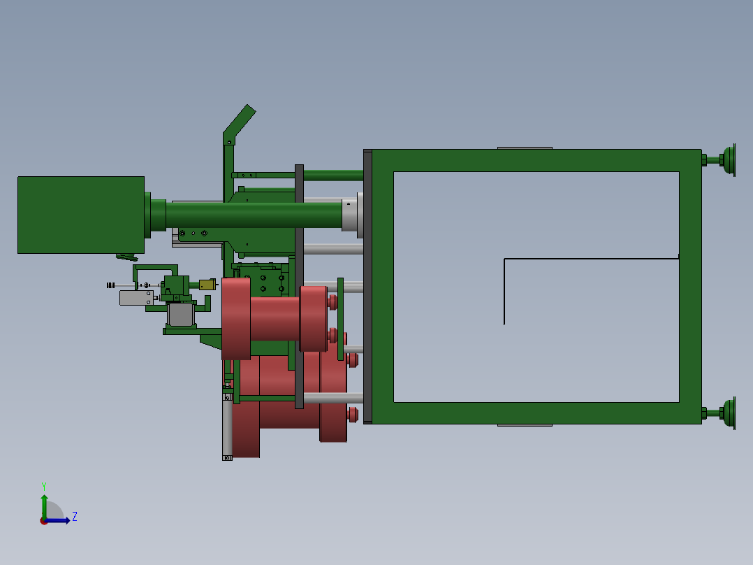滑板开关端子折弯机左视图