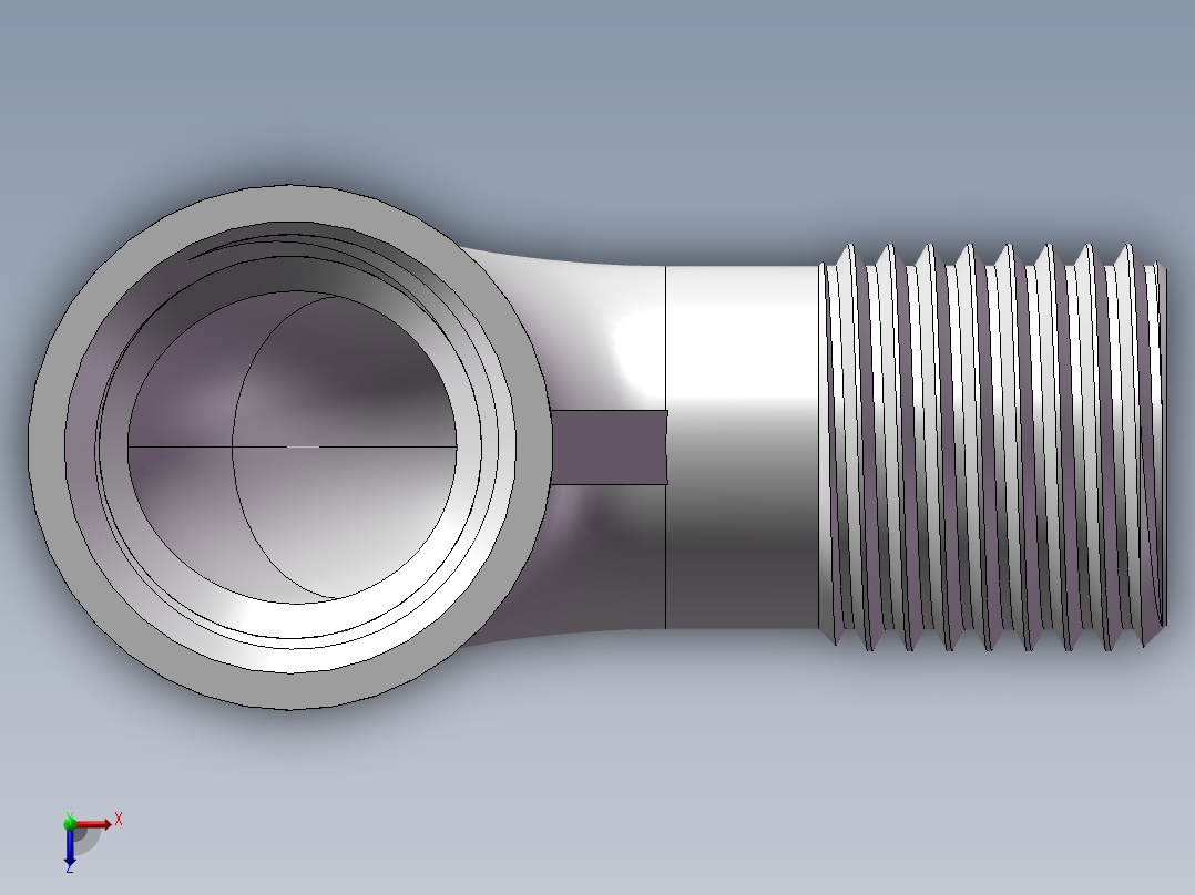 弯头-等径内外丝 DN10俯视图