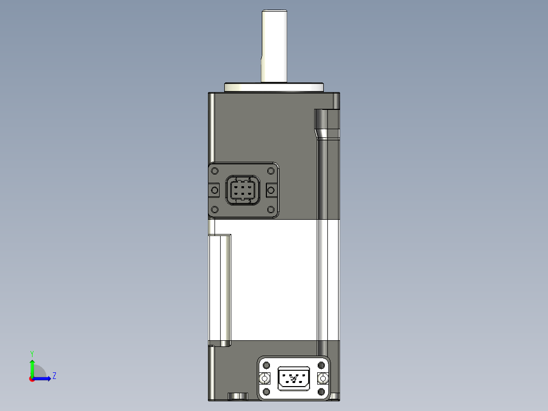 电机MS6H-40CN30BZ3-20A5-S.STEP左视图