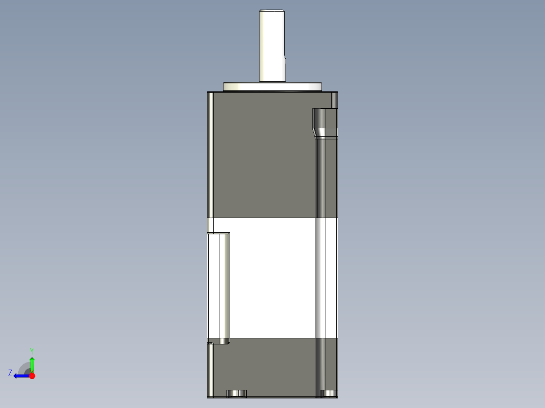 电机MS6H-40CN30BZ3-20A5-S.STEP右视图