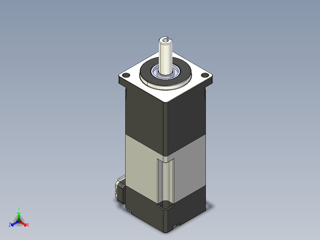 电机MS6H-40CN30BZ3-20A5-S.STEP正等轴测图