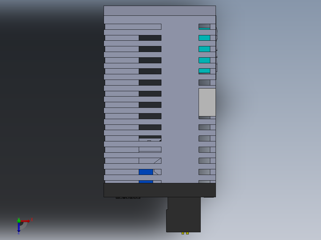 PLC 海威卡AT12M0R俯视图