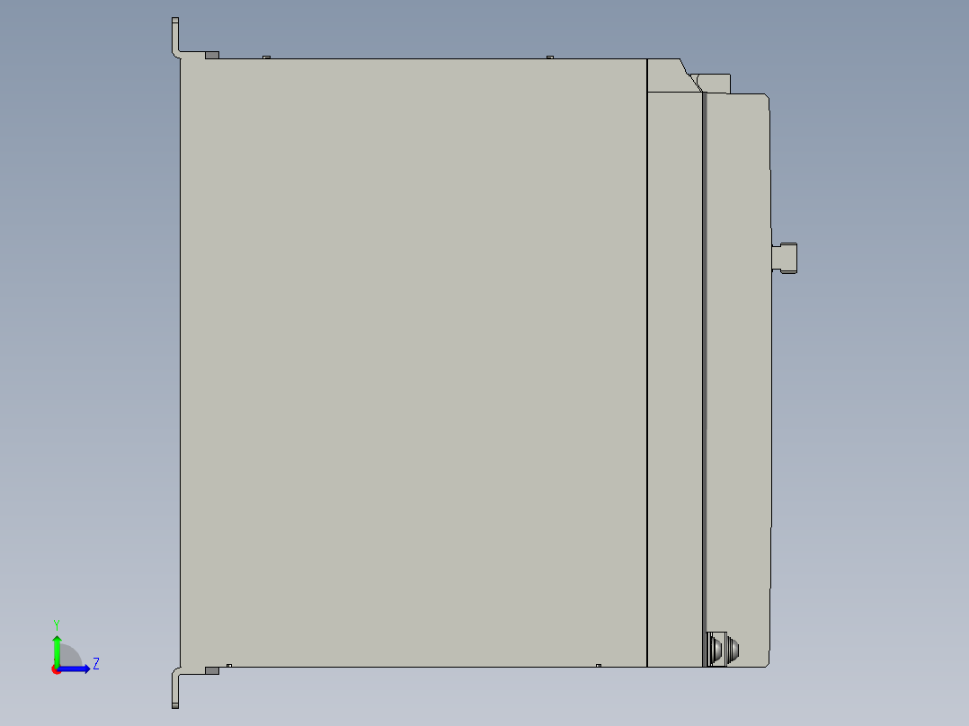 MFDKTA390E伺服控制器左视图