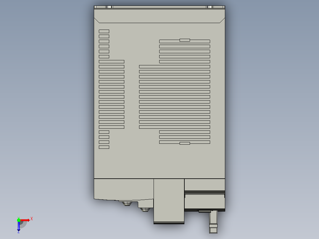 MFDKTA390E伺服控制器俯视图