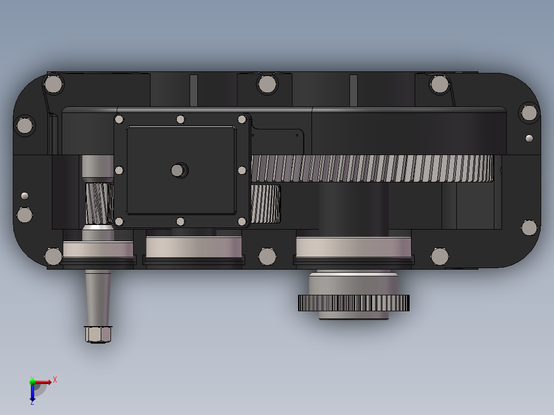减速器（全套模型图纸）俯视图