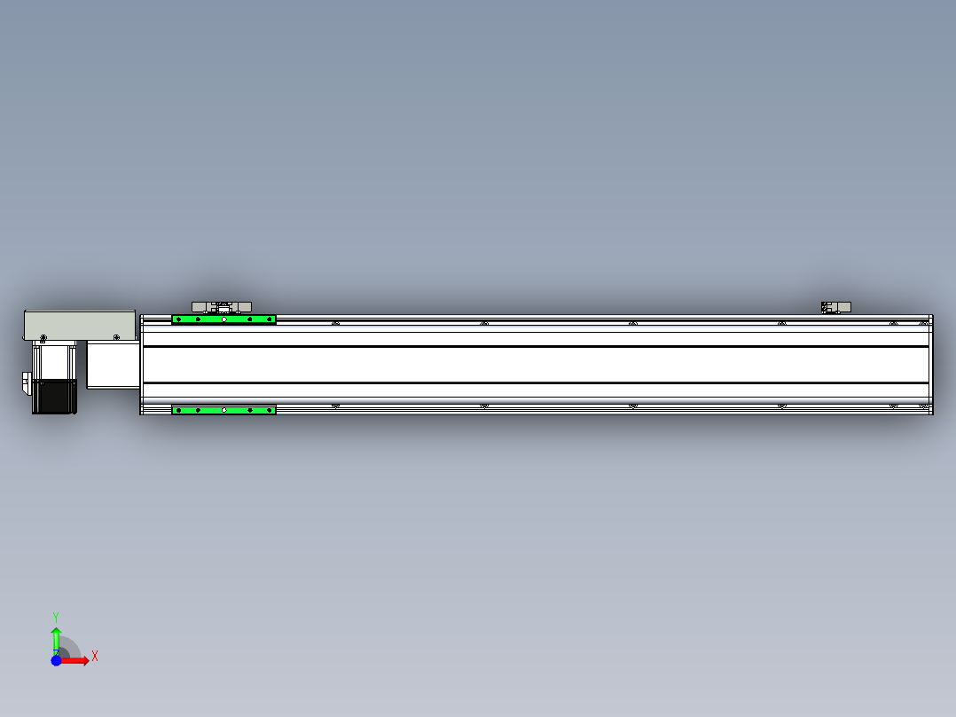 同步带滑台-半封闭B13H-L45-S800-R-P40-D3前视图