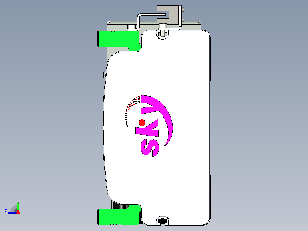 同步带滑台-半封闭B13H-L45-S800-R-P40-D3右视图