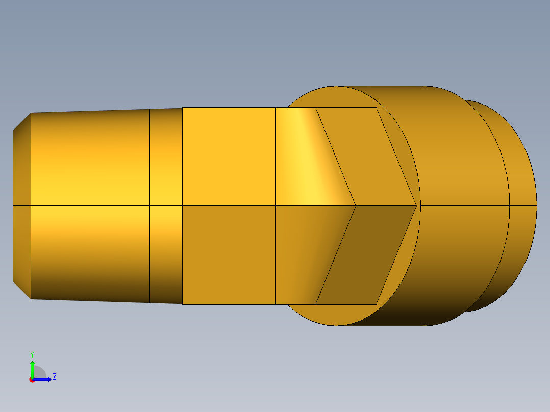 扩口式工业通用硬管接头45Deg Elbow 159F-12-8左视图
