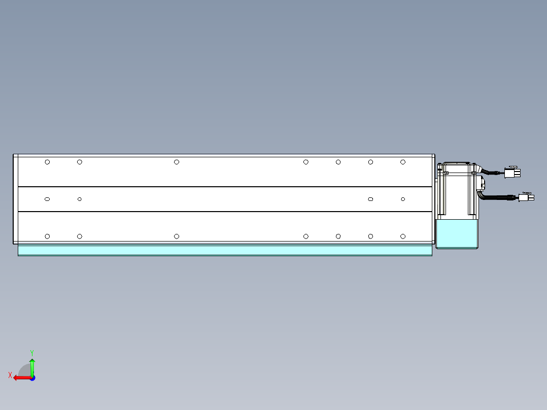 威洛博VBC同步带传动一无尘环境VBC14-L45-S350-BLD-ZP40-C3后视图