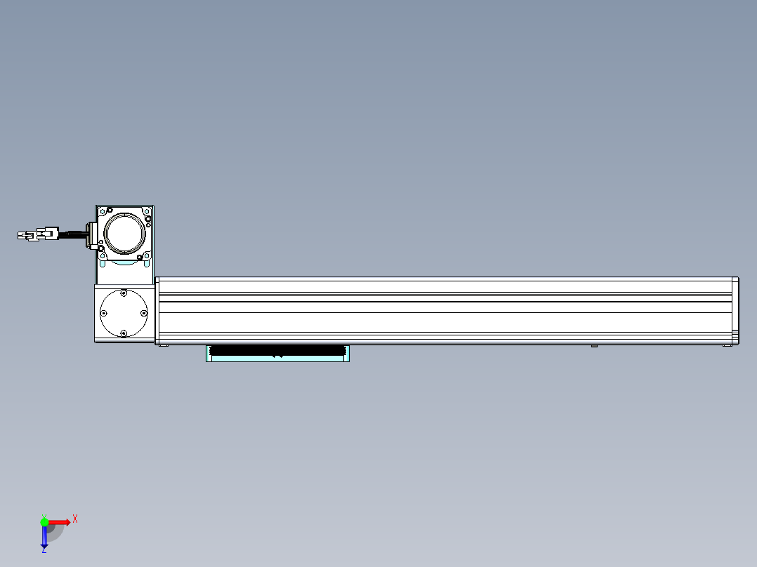威洛博VBC同步带传动一无尘环境VBC14-L45-S350-BLD-ZP40-C3俯视图