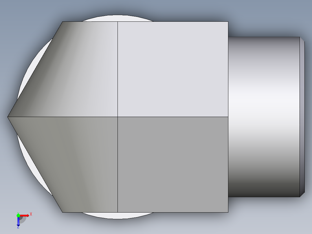 卡套式工业通用硬管接头EO_Adjustable_Locknut_elbow_WEE30SROMDCF俯视图