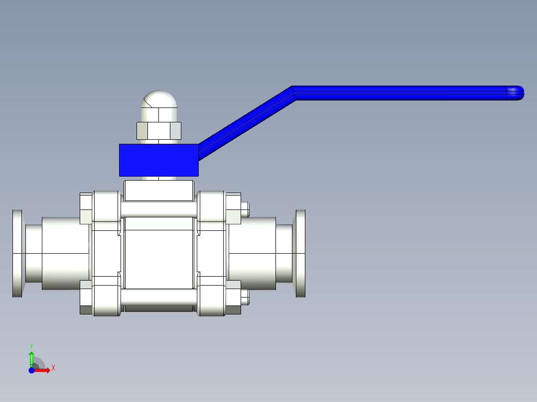 阀门模型-DN16____-KF(____)前视图
