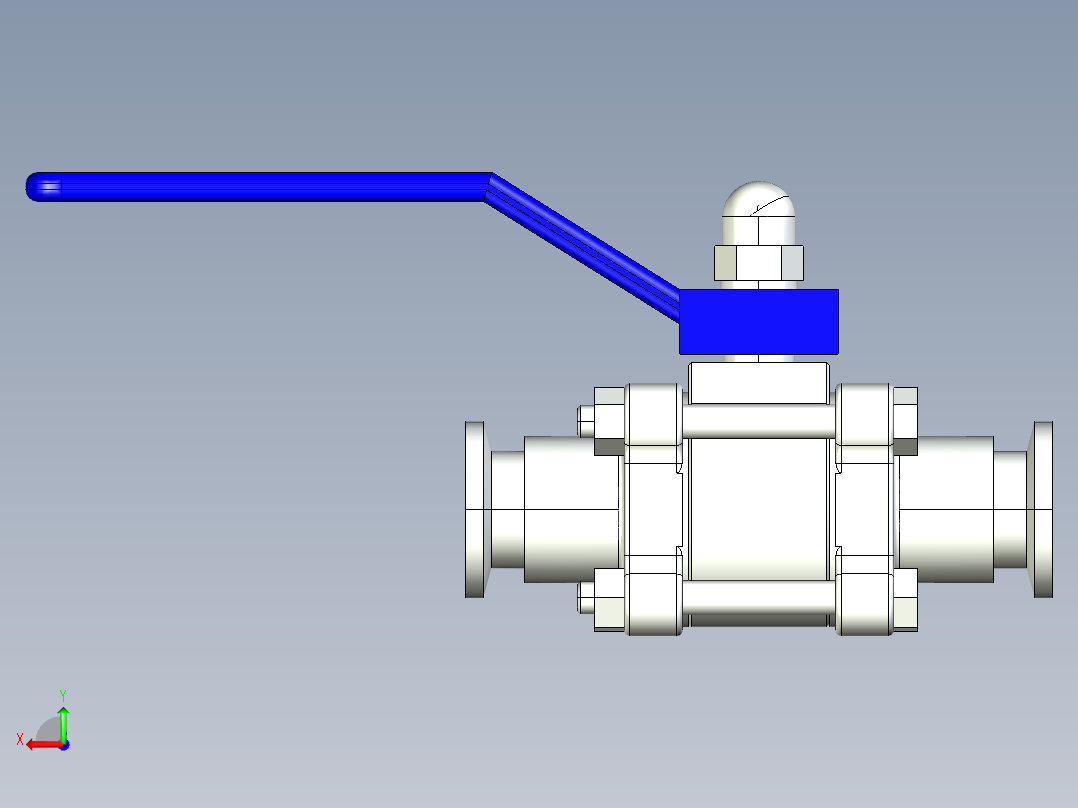 阀门模型-DN16____-KF(____)后视图