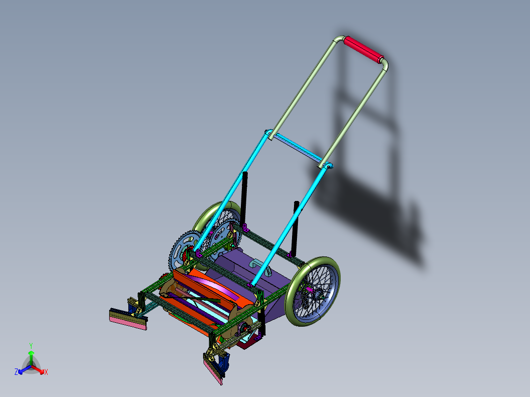 立体小型家用草坪机
