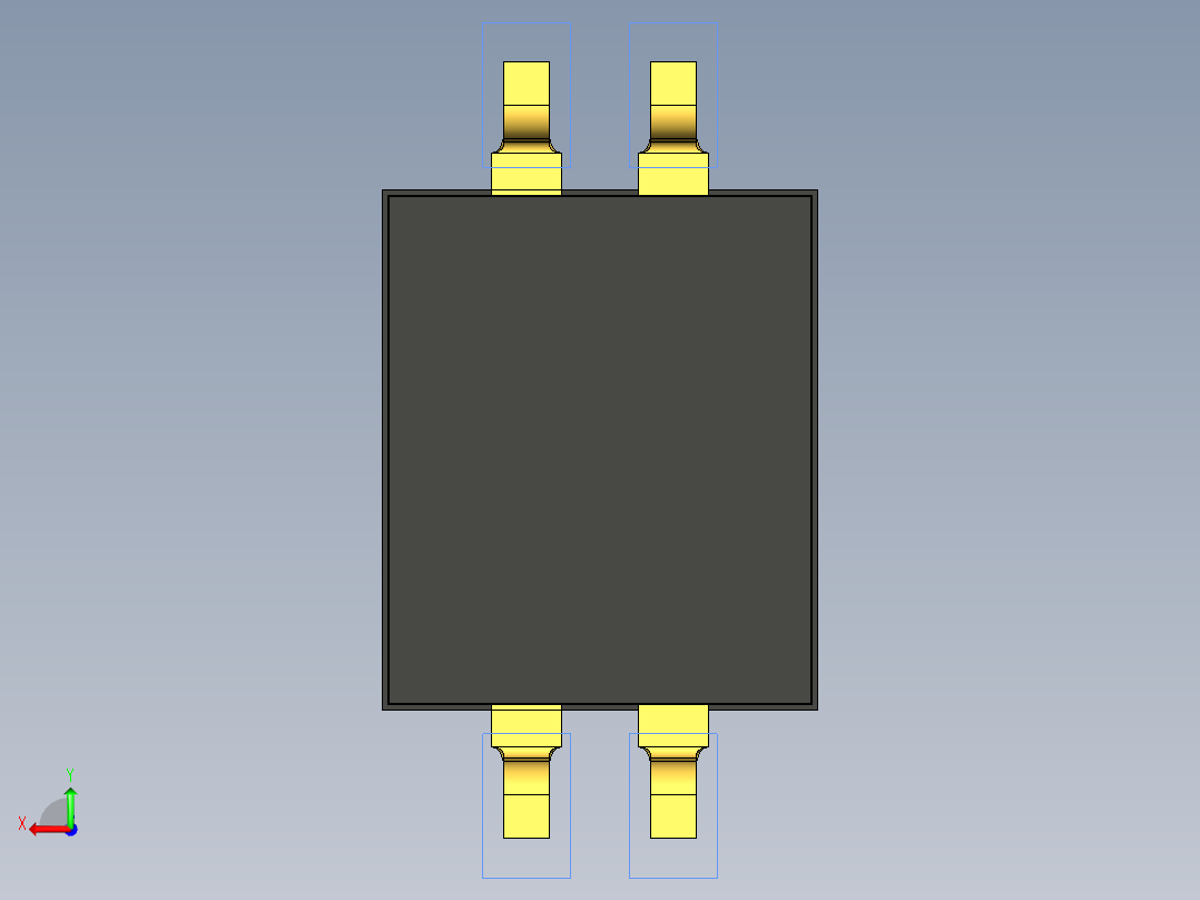 开关继电器保护 SM-DIP-DHN-02F后视图