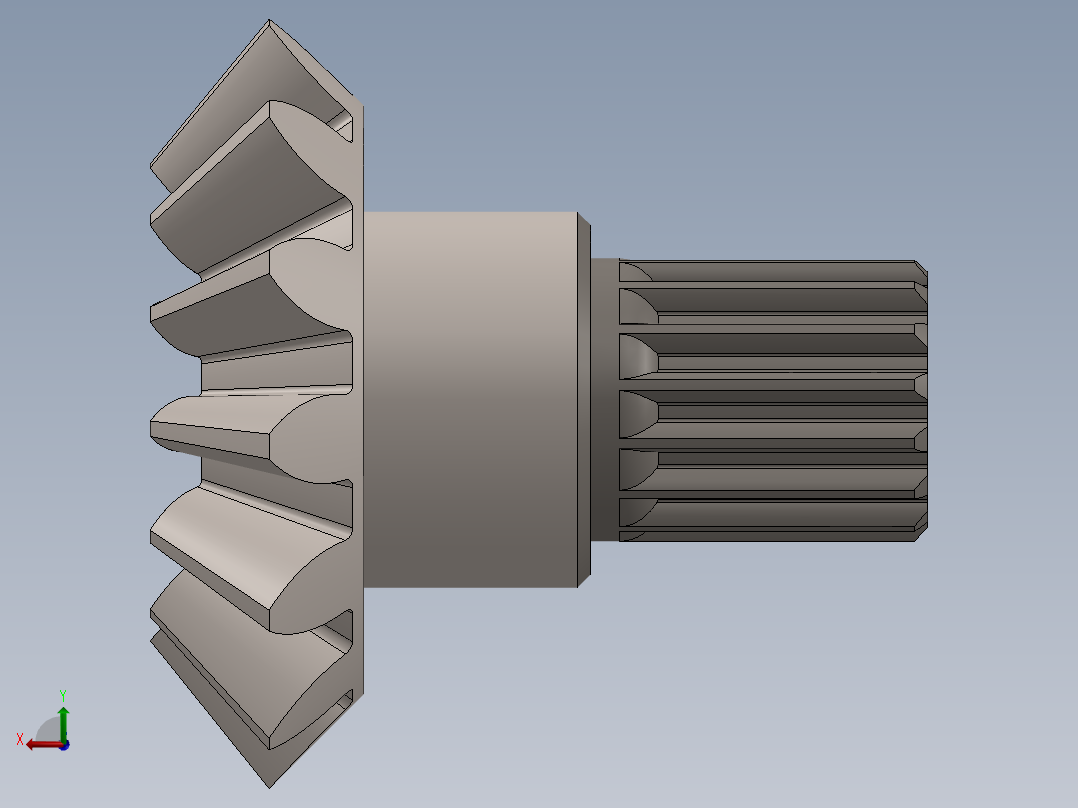 差速器齿轮箱后视图