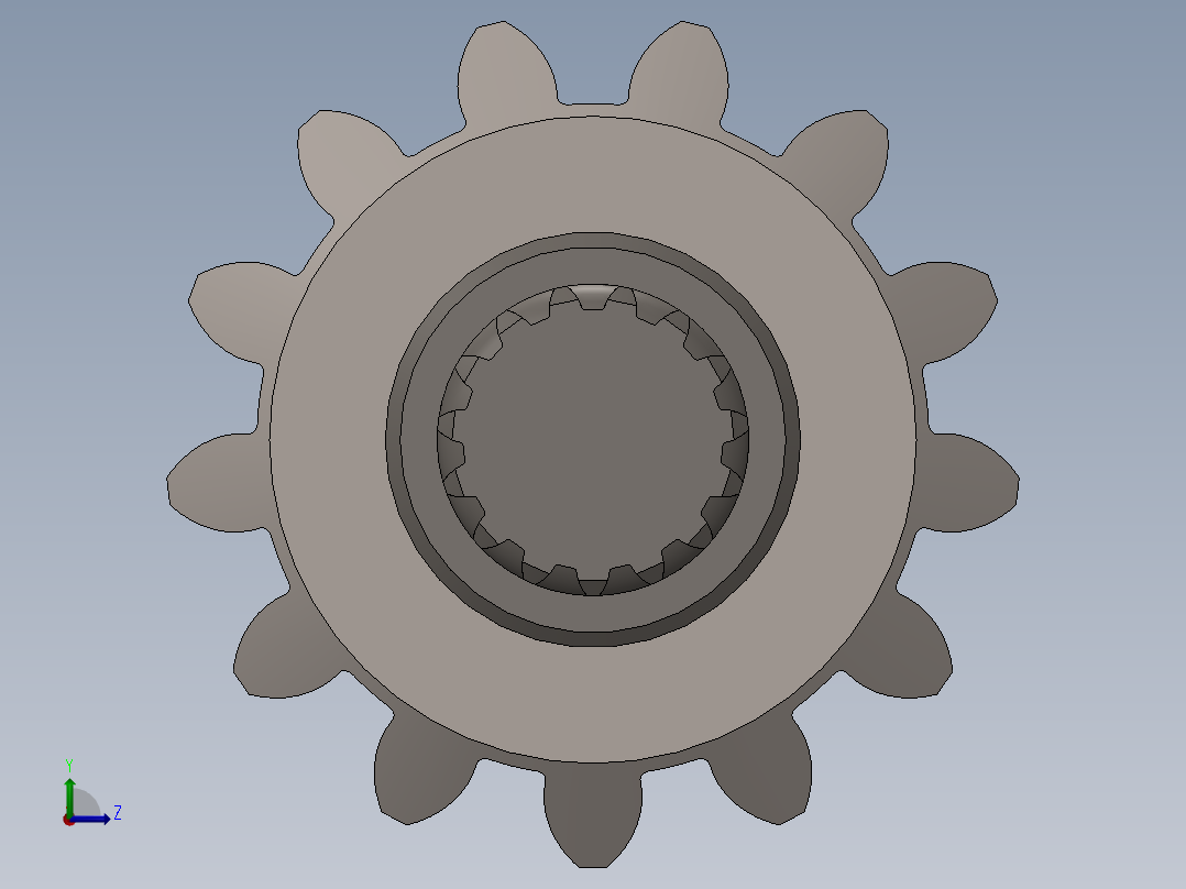差速器齿轮箱左视图