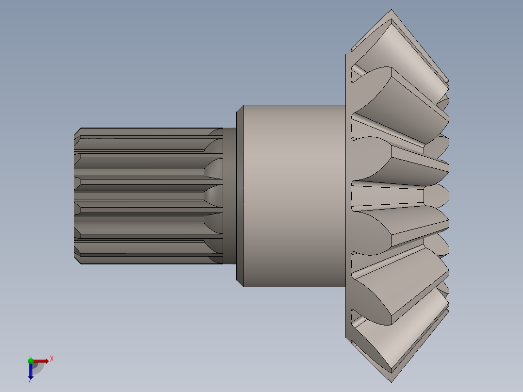 差速器齿轮箱俯视图