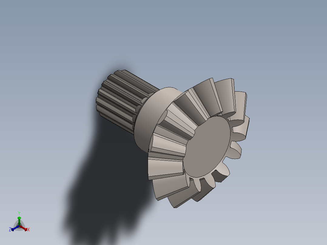 差速器齿轮箱正等轴测图