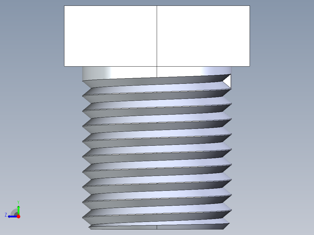 聚氯乙烯配件22-Sch80_Plug_MPT_850-002_0.25in右视图