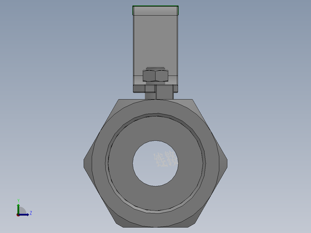 一片式内螺纹球阀-304 DN8-DN80前视图