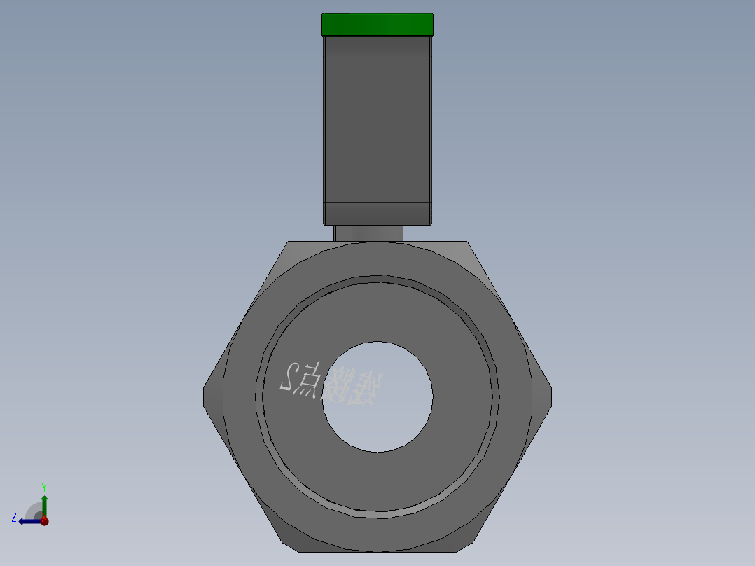 一片式内螺纹球阀-304 DN8-DN80后视图