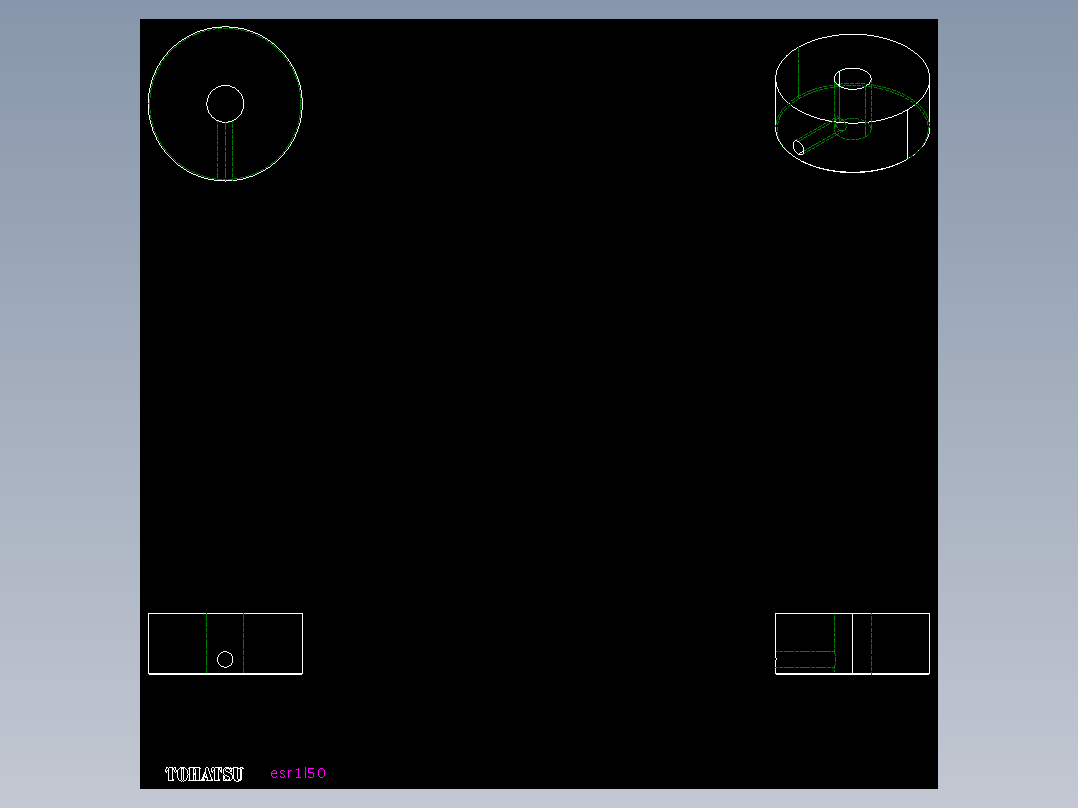 環狀尺ESR1-2D多系列多零件图纸模型