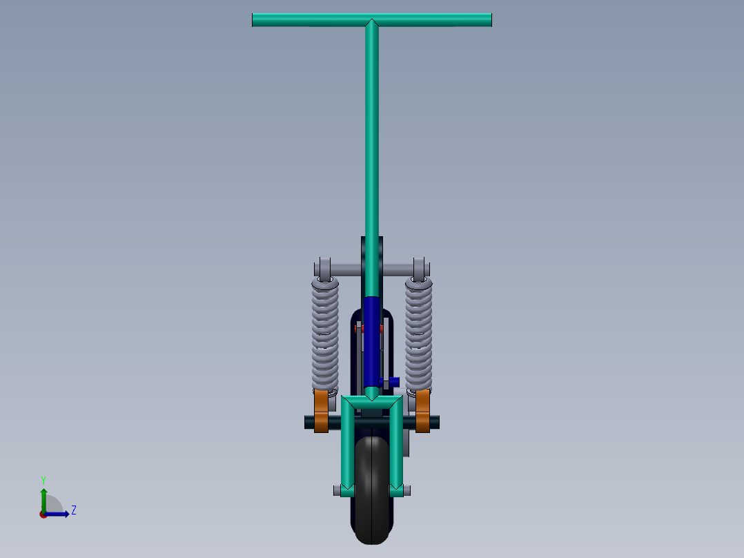 电动自行车 摩托车 (9)左视图