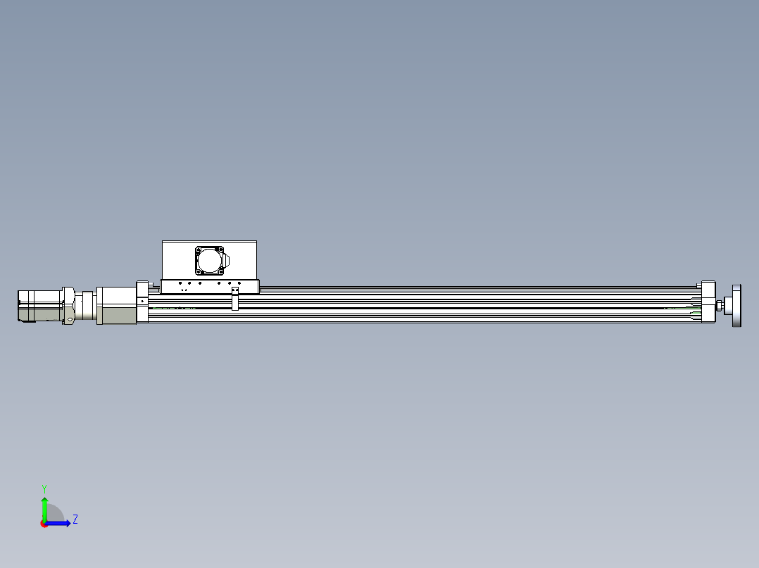 威洛博直线电机模组EB6ZR-L140-S900-LZ575K-Z575K-MS3左视图