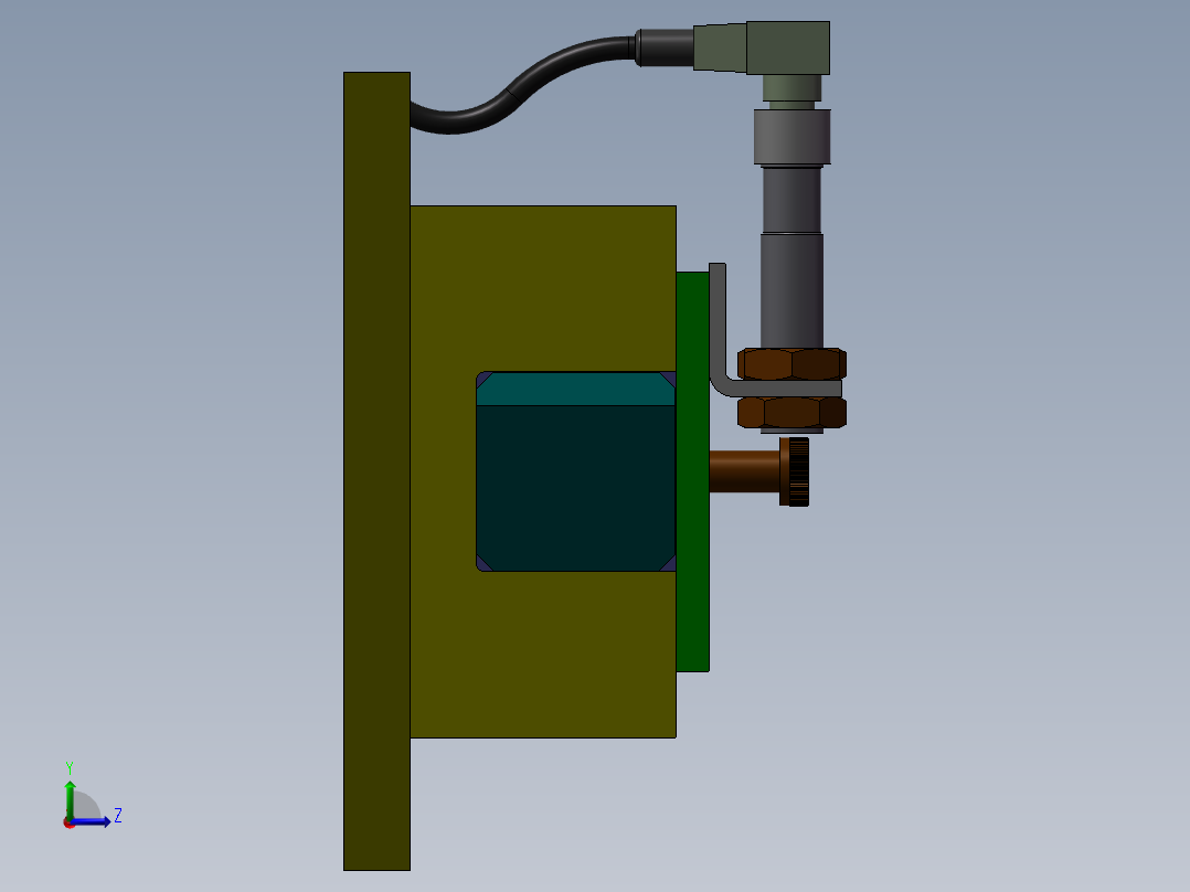 组装导向机构左视图