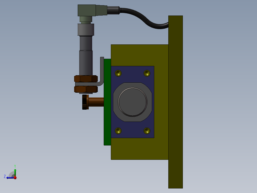 组装导向机构右视图
