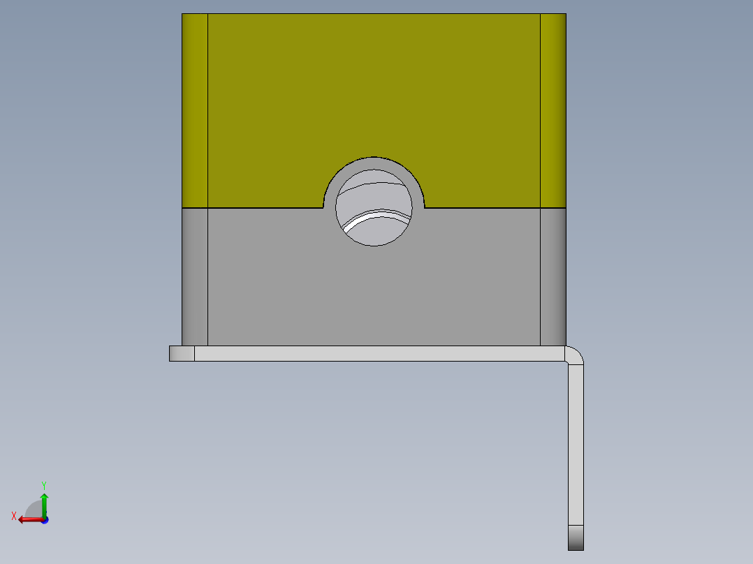 四孔按钮盒组件（天逸）后视图