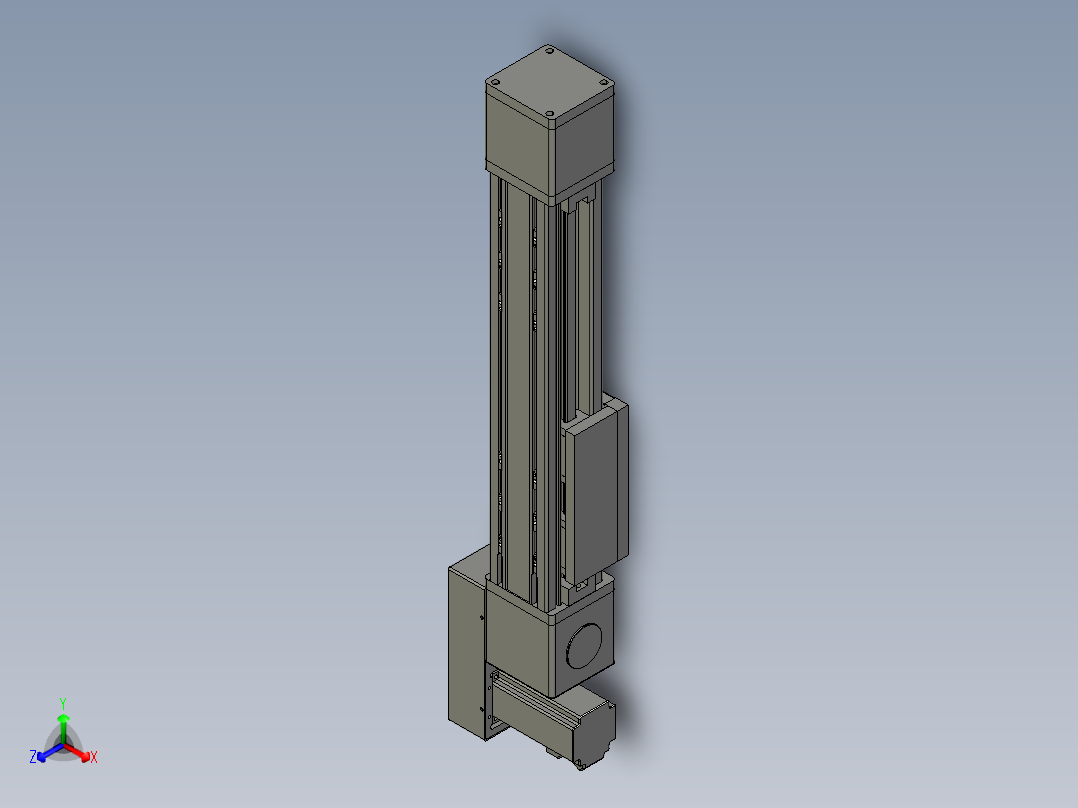 欧规系列-GB8-L96-S250-BL-P40-MS3正等轴测图
