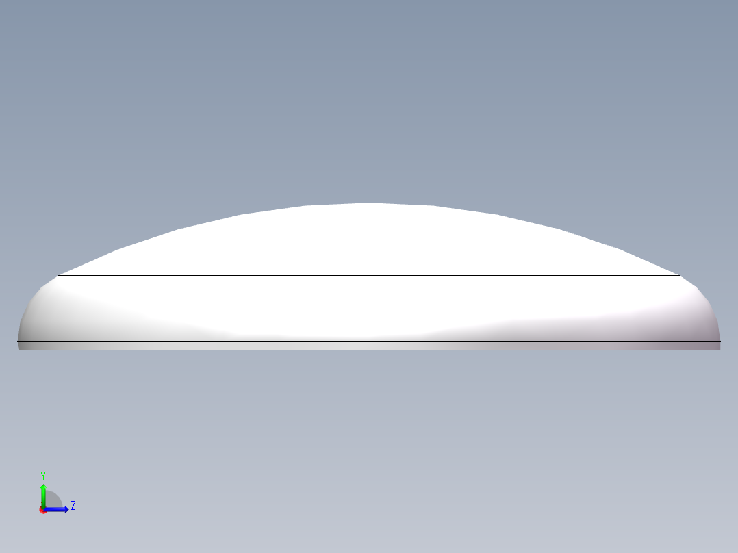 THA碟形封头DN1900左视图