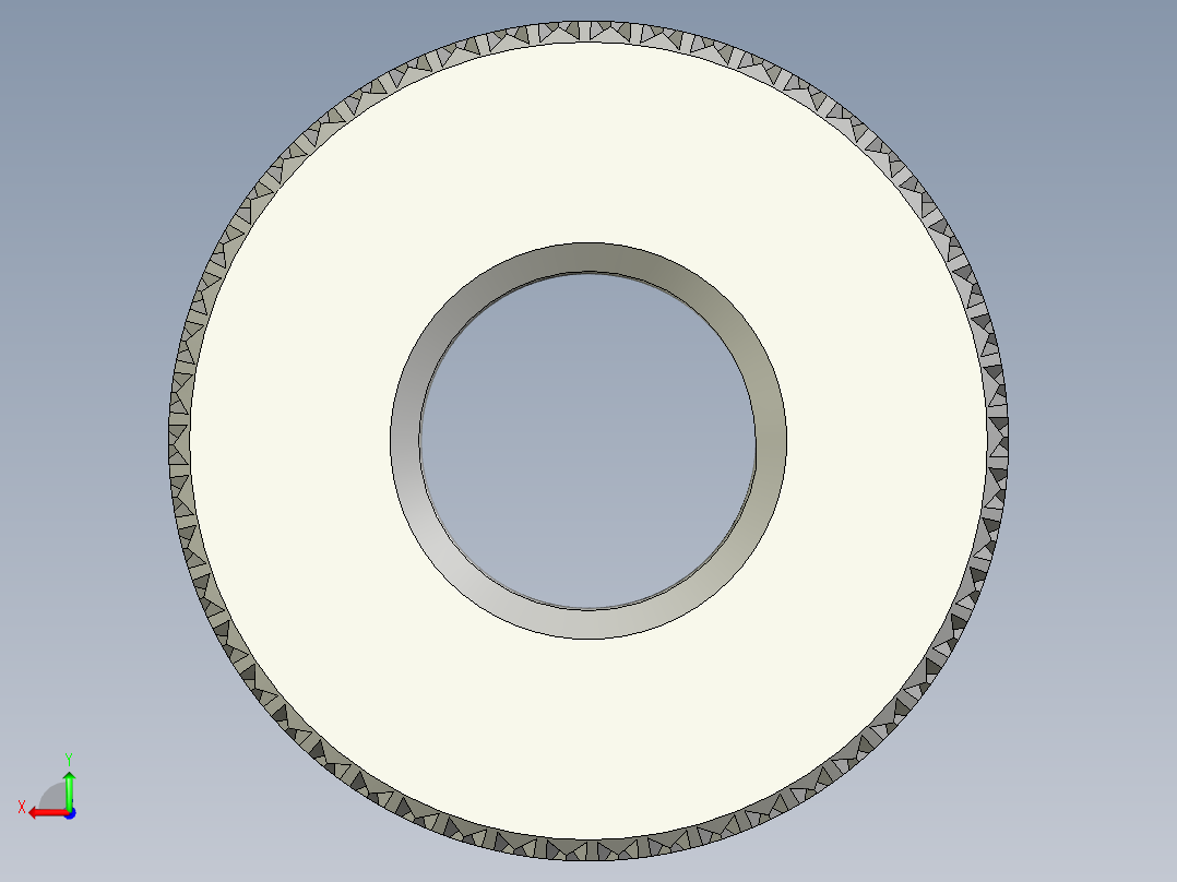 滚花螺母-M6 Knurled Nut后视图