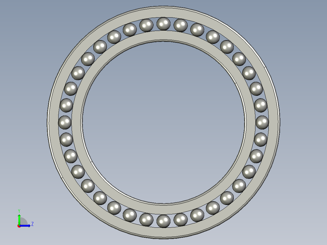 深沟球轴承60-500左视图