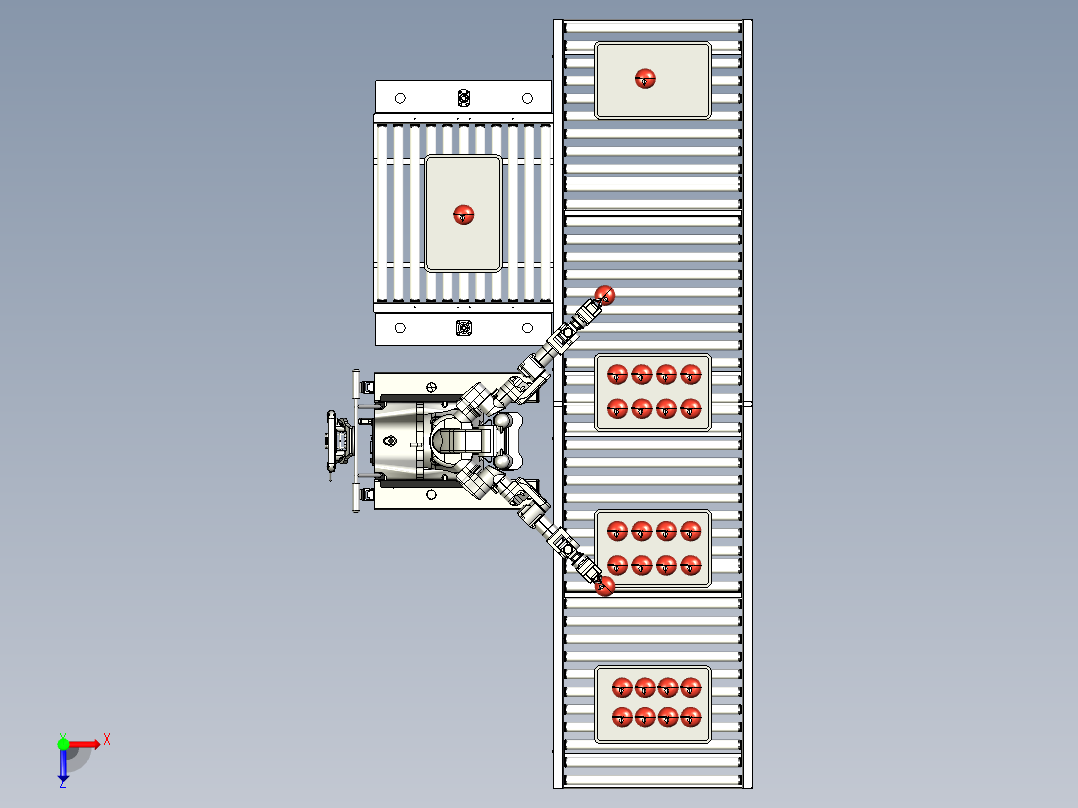 机器人筛选水果设备1538421==199俯视图