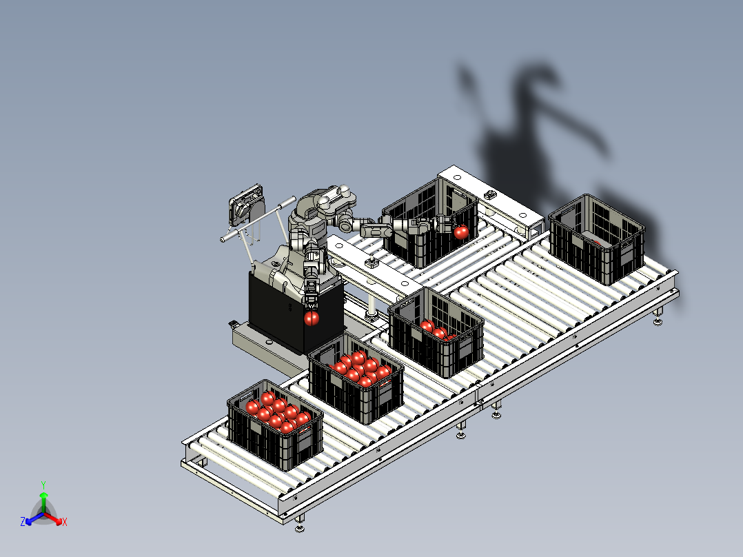 机器人筛选水果设备1538421==199正等轴测图