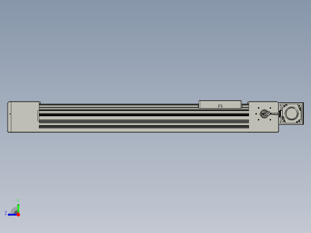 威洛博直线电机模组EB10-L224-S650-BL-ZP75-MS3-5K右视图