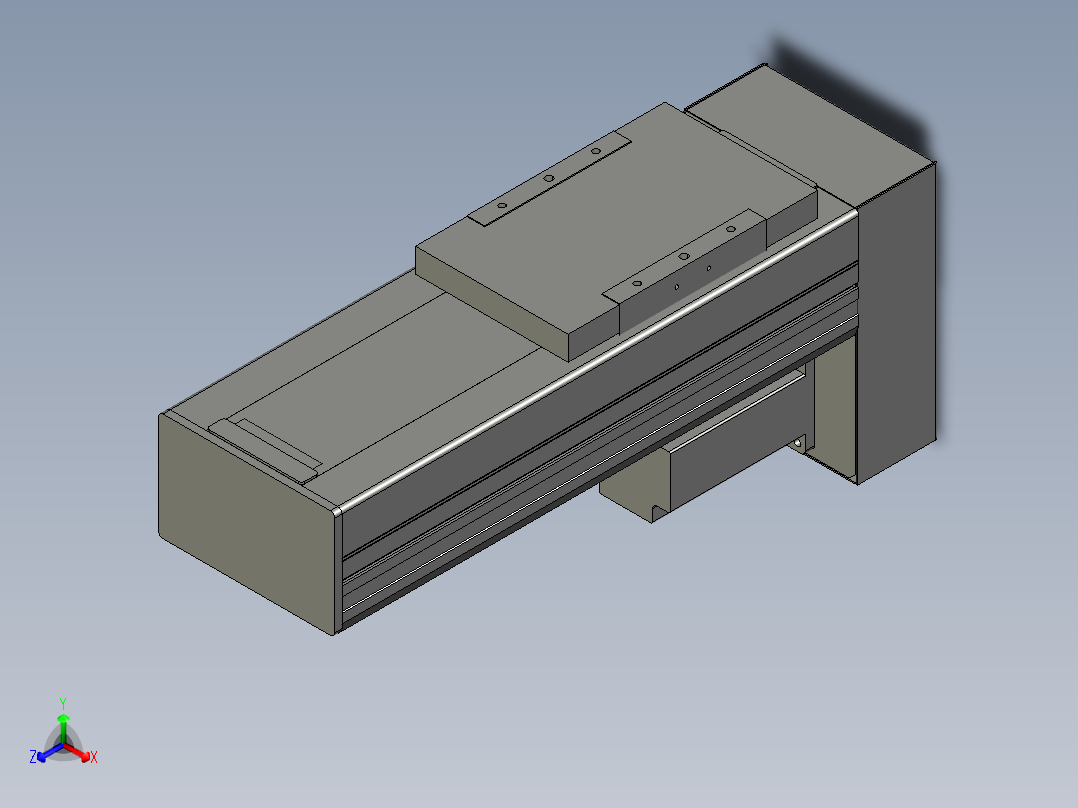 直线模组WG-LHC12-S100-D设计图纸正等轴测图