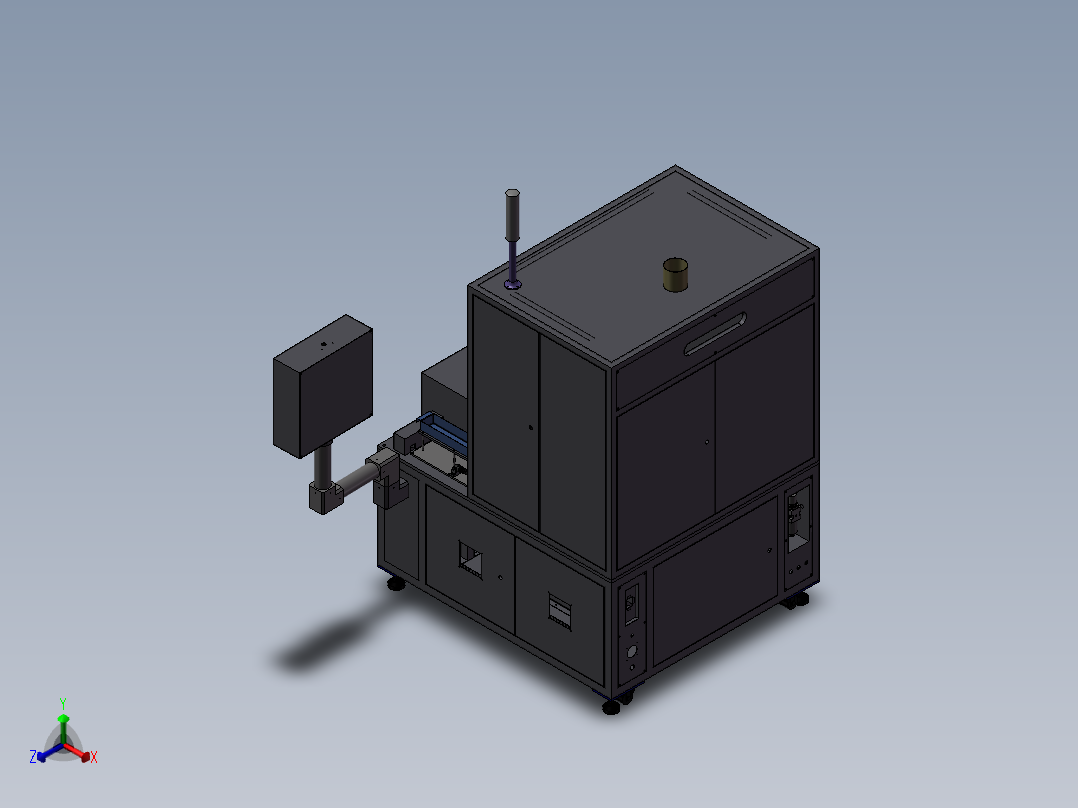 手机电池全自动焊接正等轴测图