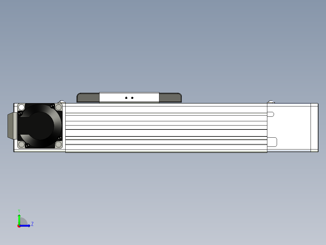 同步带滑台-欧规BC6-L120-S100-L-P40-D3左视图
