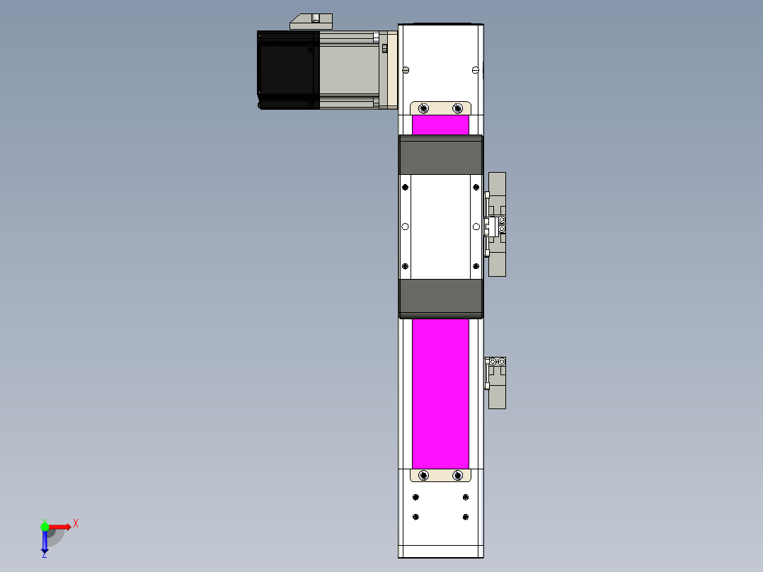 同步带滑台-欧规BC6-L120-S100-L-P40-D3俯视图