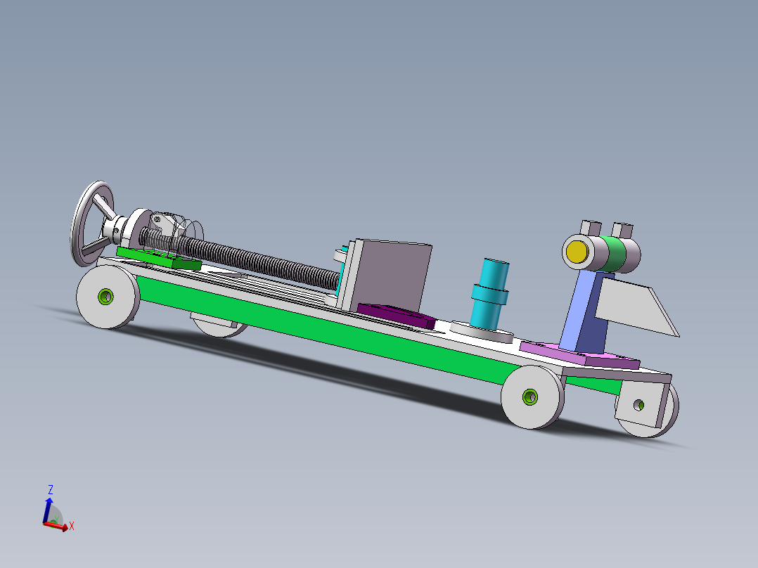 手动砂轮裁断机（sw18可编辑+工程图）