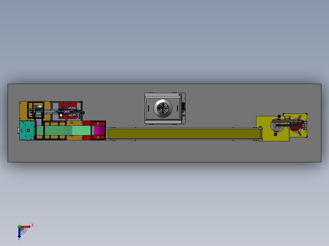 塑胶PPR管弯头包装生产线sw17可编辑俯视图