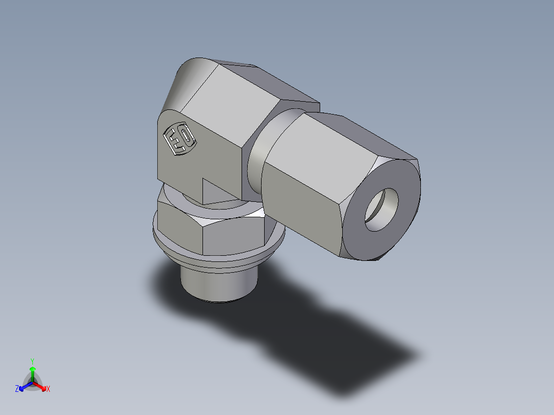 卡套式工业通用硬管接头EO_Adjustable_Locknut_elbow_WEE06LRCF