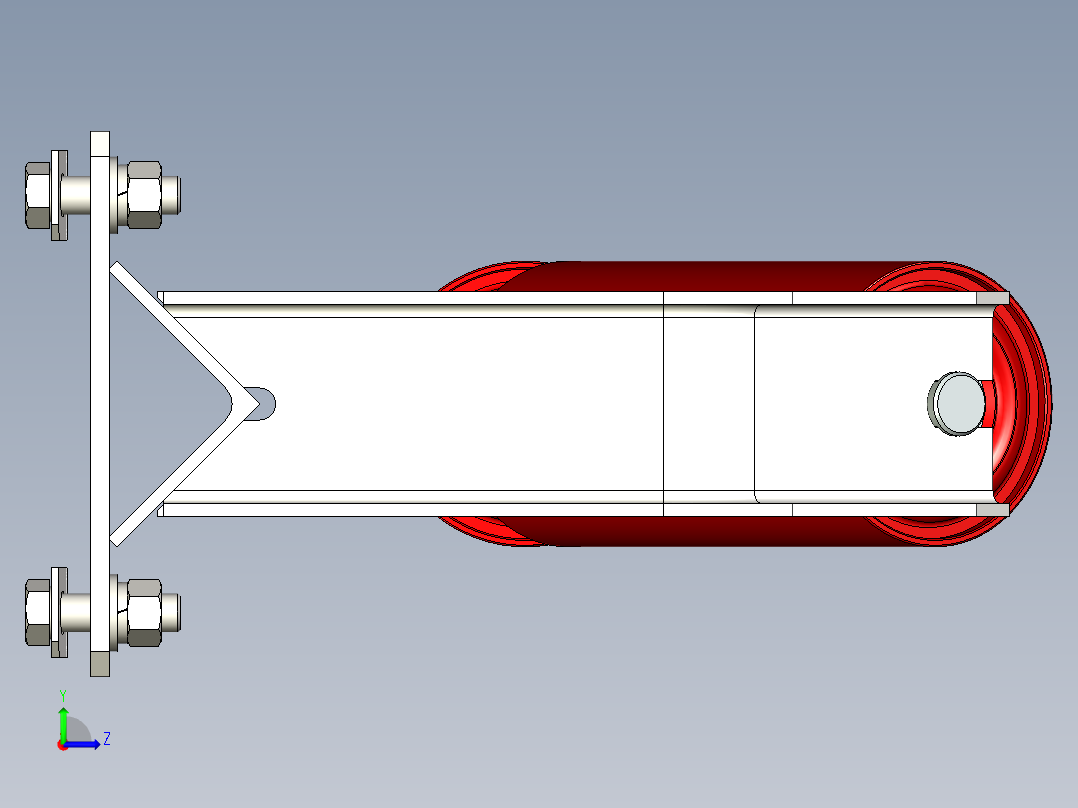 DTII(A)型带式输送机35°槽型托辊 50C314左视图