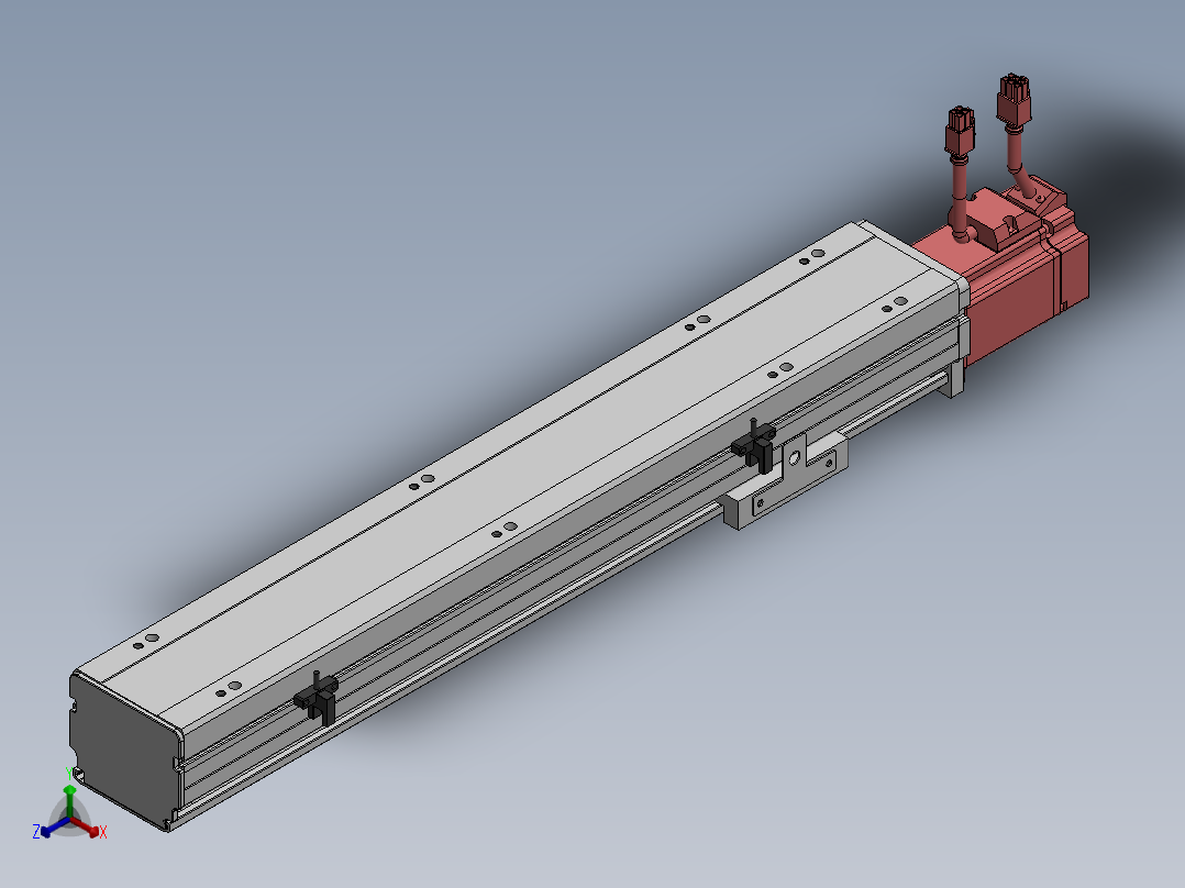 精密模组MY80S-T10-350L-P20B-BC-C4正等轴测图