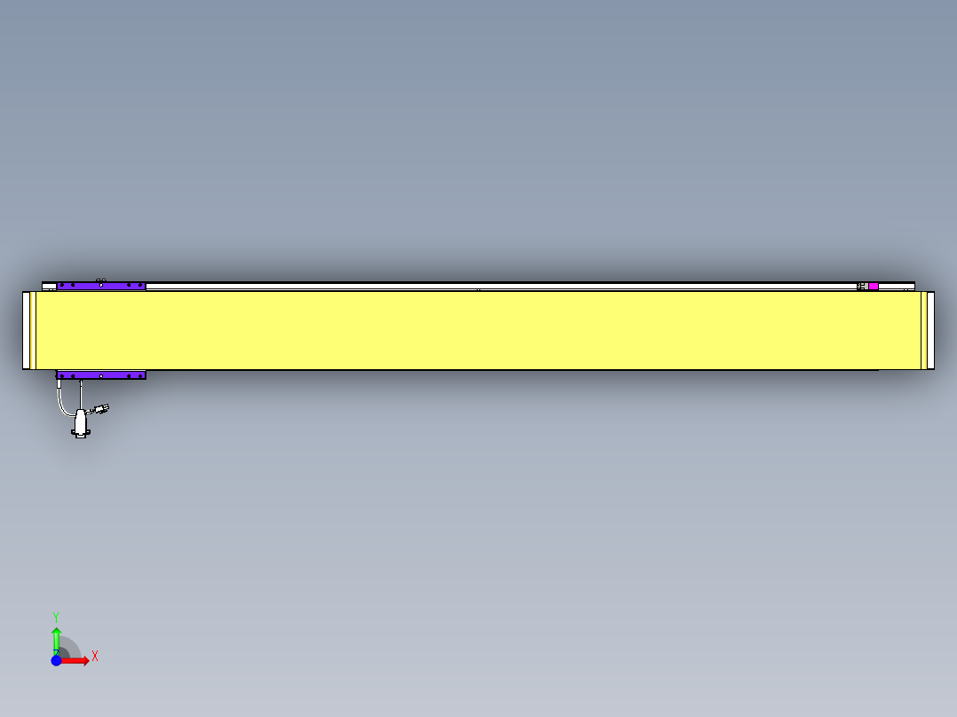 威洛博VL系列直线电机模组-VL14S2-S1350前视图